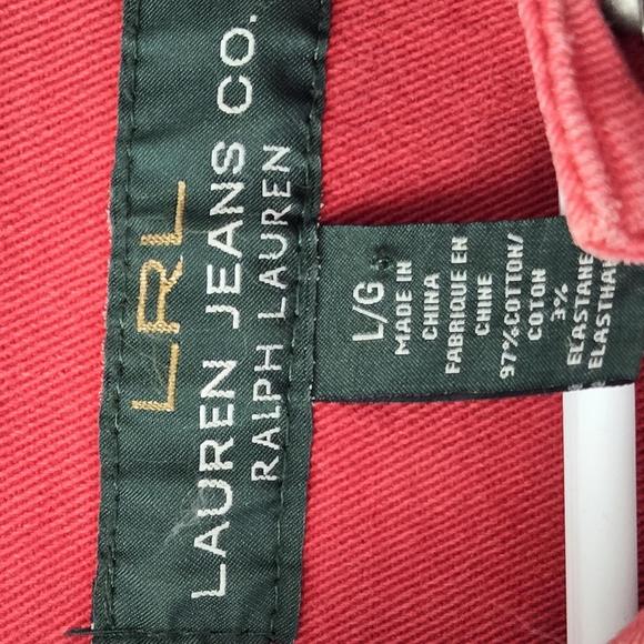 Ralph Lauren Denim Jacket Red Vintage Size L Womens - Picture 4 of 12